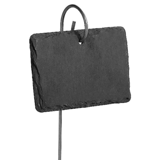 2pk Reuseable Slate Hanging Plant Signs with Chalk