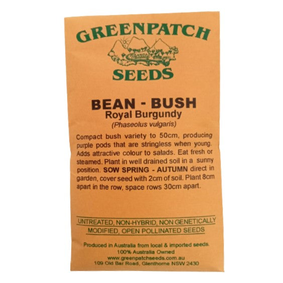 Bush Bean Seeds - Royal Burgundy