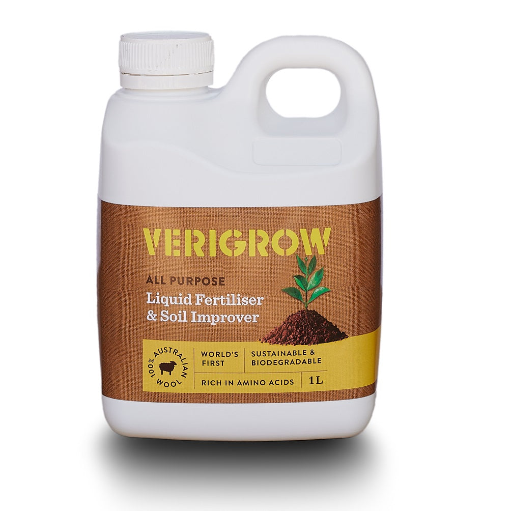 Verigrow Liquid Fertiliser and Soil Improver to help your plants and veggies thrive in your veggie garden. Shop now and buy your Verigrow Liquid Fertiliser & Soil Improver online today at YourVegePatch.