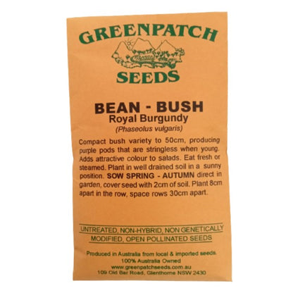 Bush Bean Seeds - Royal Burgundy