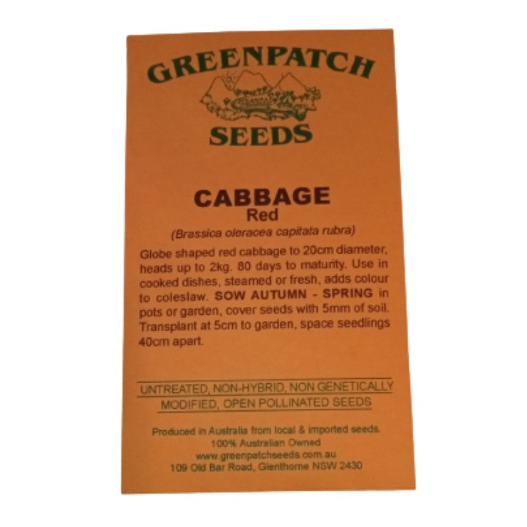 Heirloom Red Cabbage Vegetable Seeds.  Shop Certified Organic and Heirloom Veggie Seeds Now.