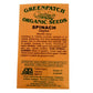 Spinach Seeds - Ceylon - Certified Organic