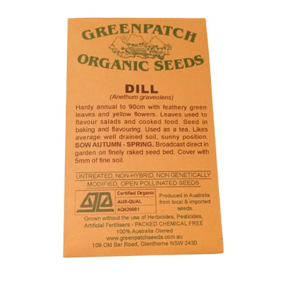 Dill Seeds - Certified Organic